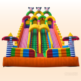 4 Lane Sliding Bouncy