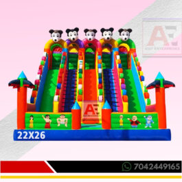 5 Lane Mickey Mouse Bouncy