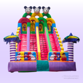 4 Lane Sliding Bouncy